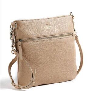 kate spade Tan Affogato Cobble Hill Ellen Leather Chain Strap Crossbody Bag
